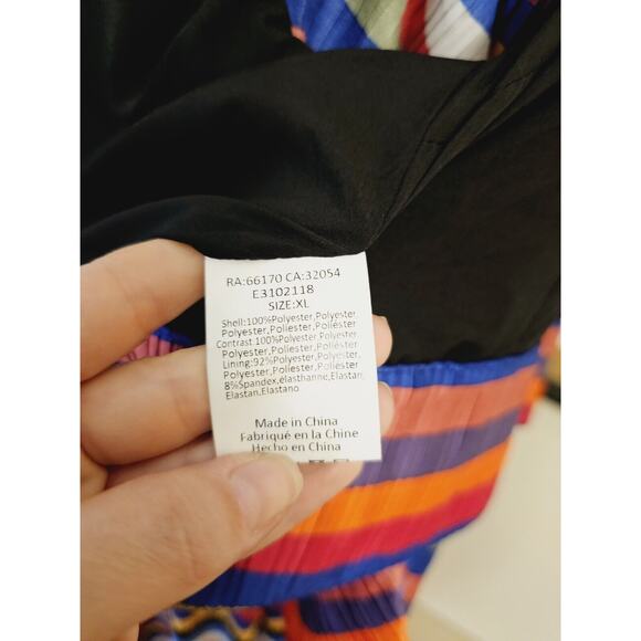 NWT Elliatt Anthropologie Egality Striped Pleated Skirt Top Set $340 XL - Picture 9 of 10